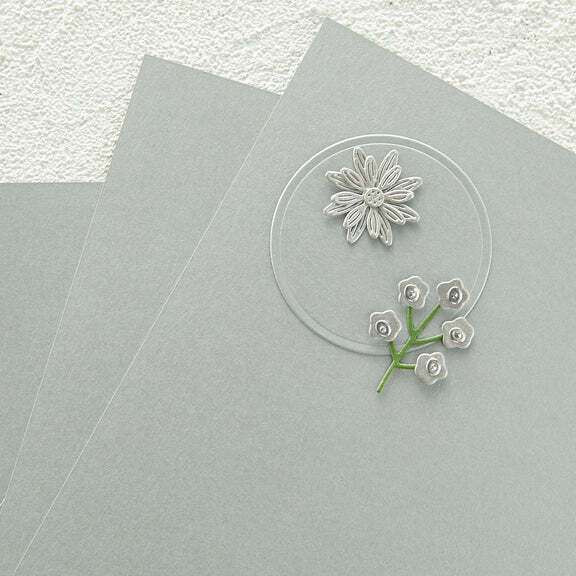 Brushed Silver Cardstock