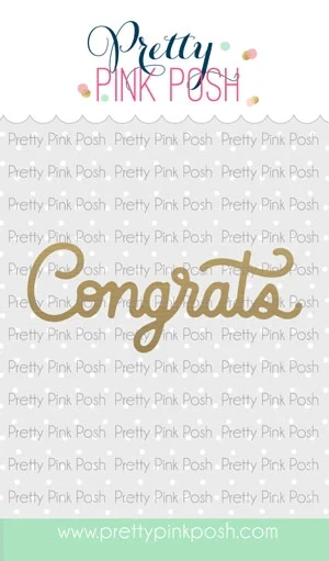 Congrats Script Hot Foil