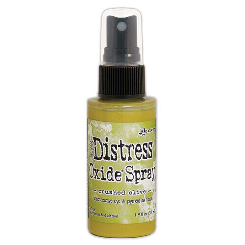 Distress Oxide Spray: crushed olive