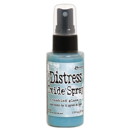 Distress Oxide Spray: tumbled glass