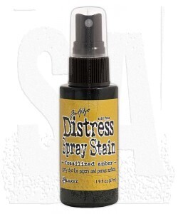 Distress  Spray Stain: fossilized amber
