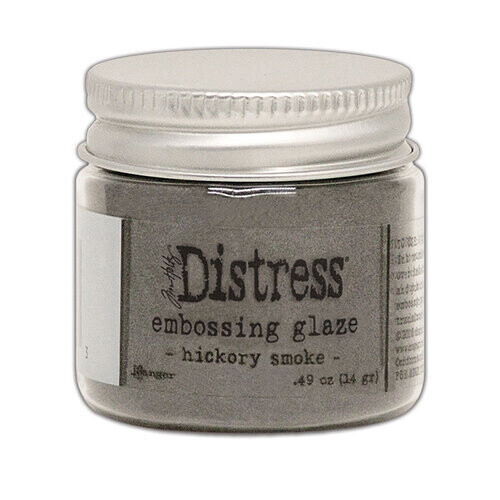 Distress Ebossing Glaze: Hickory Smoke