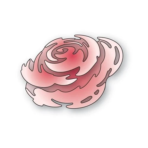 Gentle Rose Watercolor Floral die