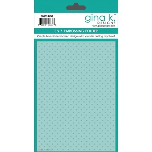 Gina K: Swiss Dot Embossing Folder