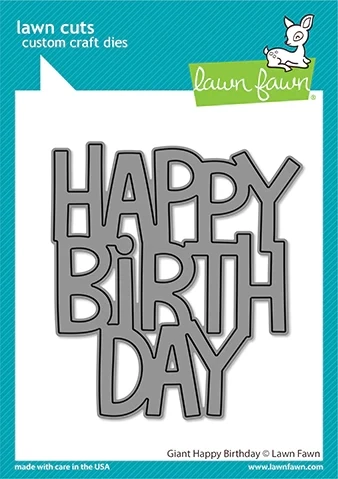 LF Giant Happy Birthday die