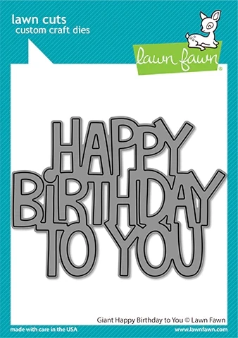 LF Giant Happy Birthday to you die