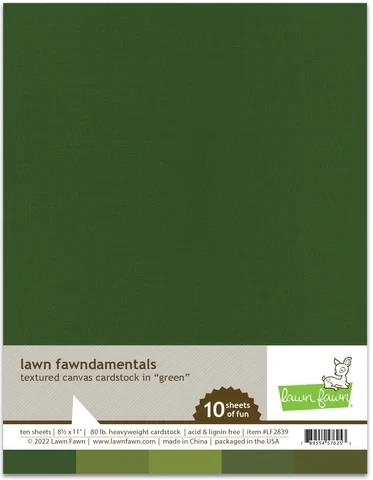 LF Green Textured Canvas