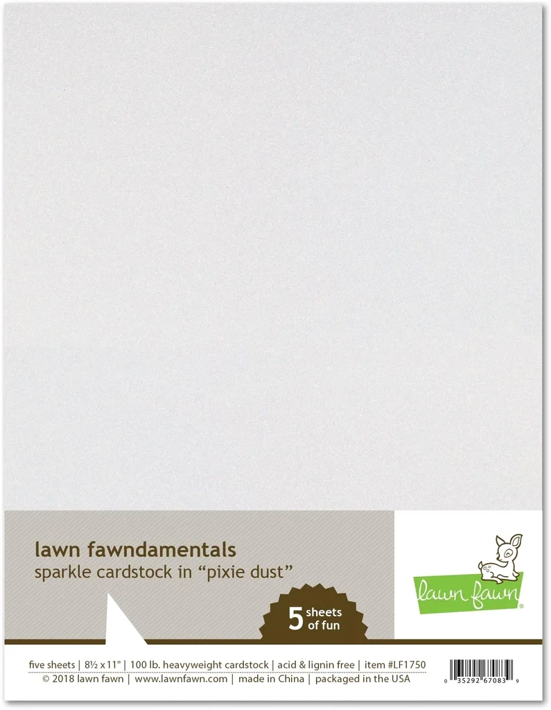 LF pixie dust cardstock