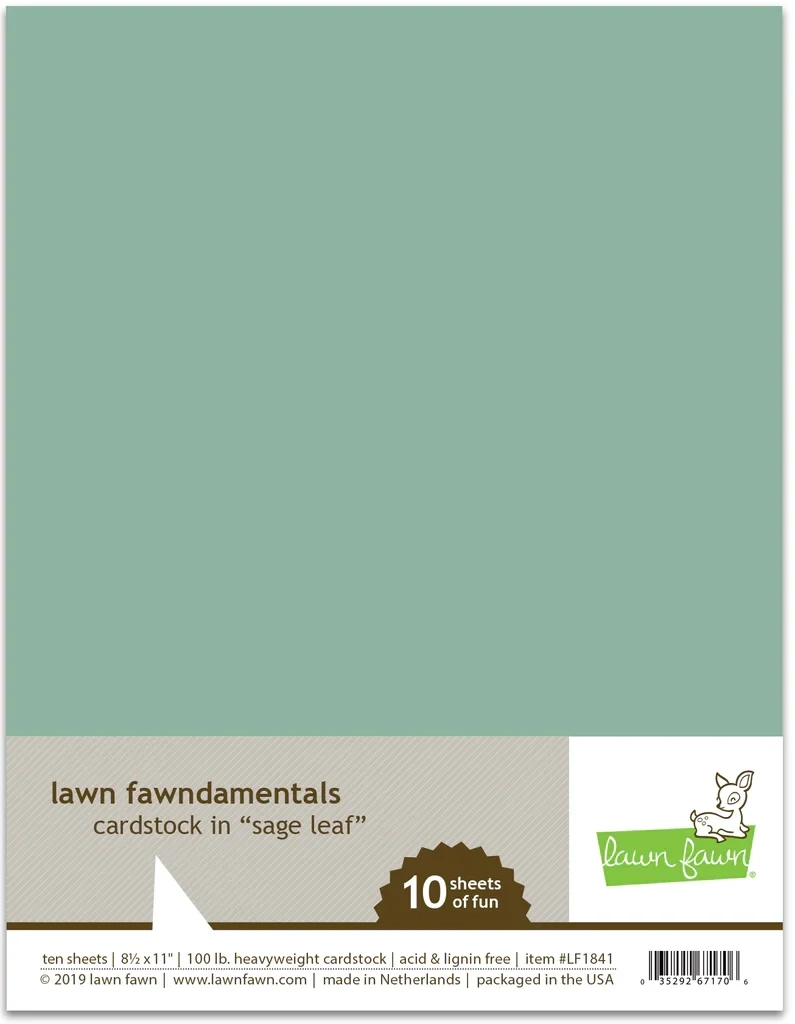 LF Sage Leaf Cardstock