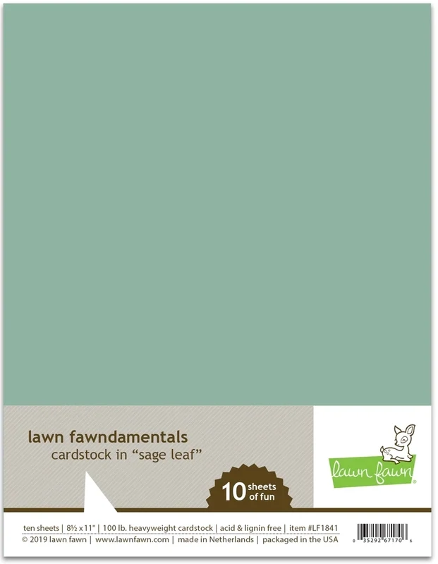 LF Sage Leaf Cardstock