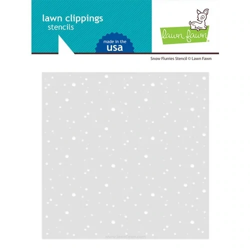 LF Snow Flurries Background Stencil