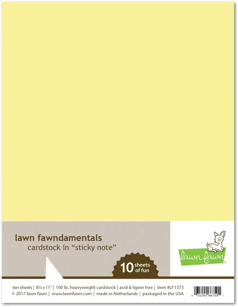 LF Sticky Note Cardstock