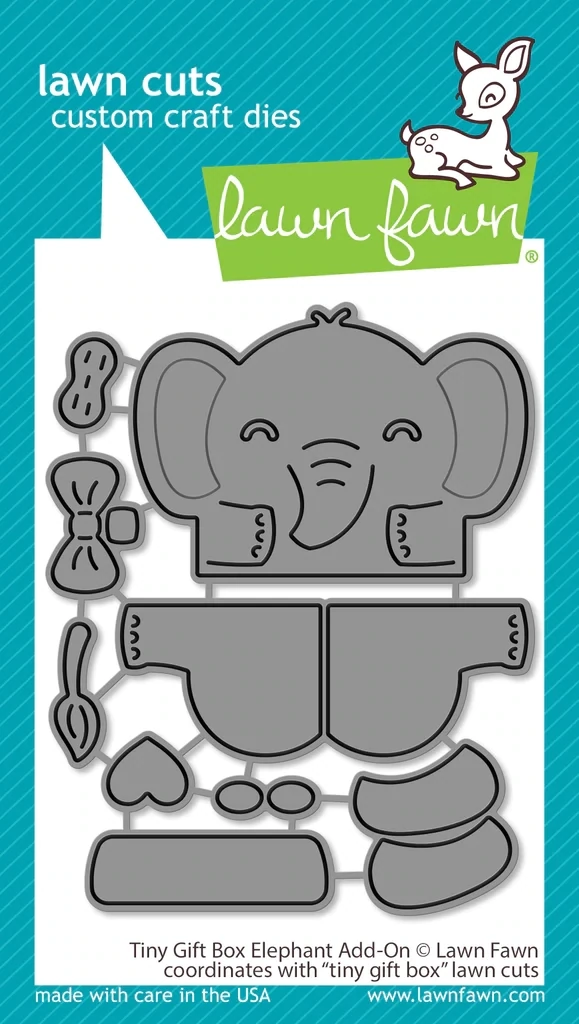 LF Tiny Gift Box Elephant add-on die    nt Add-on