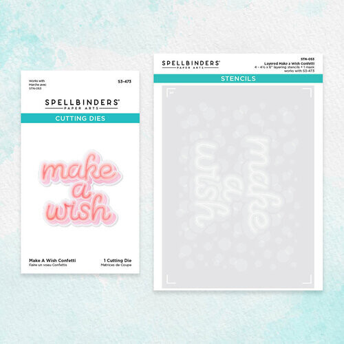 Make A Wish Confetti Stencil And Die
