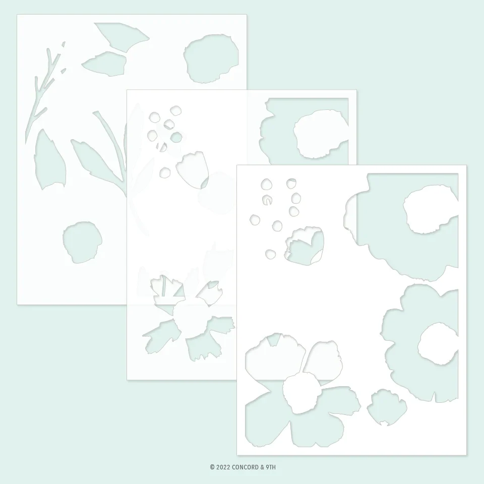 Cottage Garden Stencil Pack