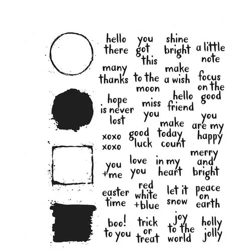 Note Quotes Stamp