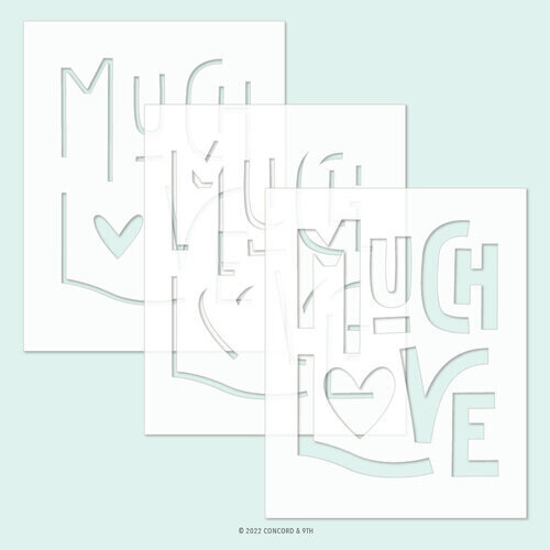 Much Love Stencil Pack