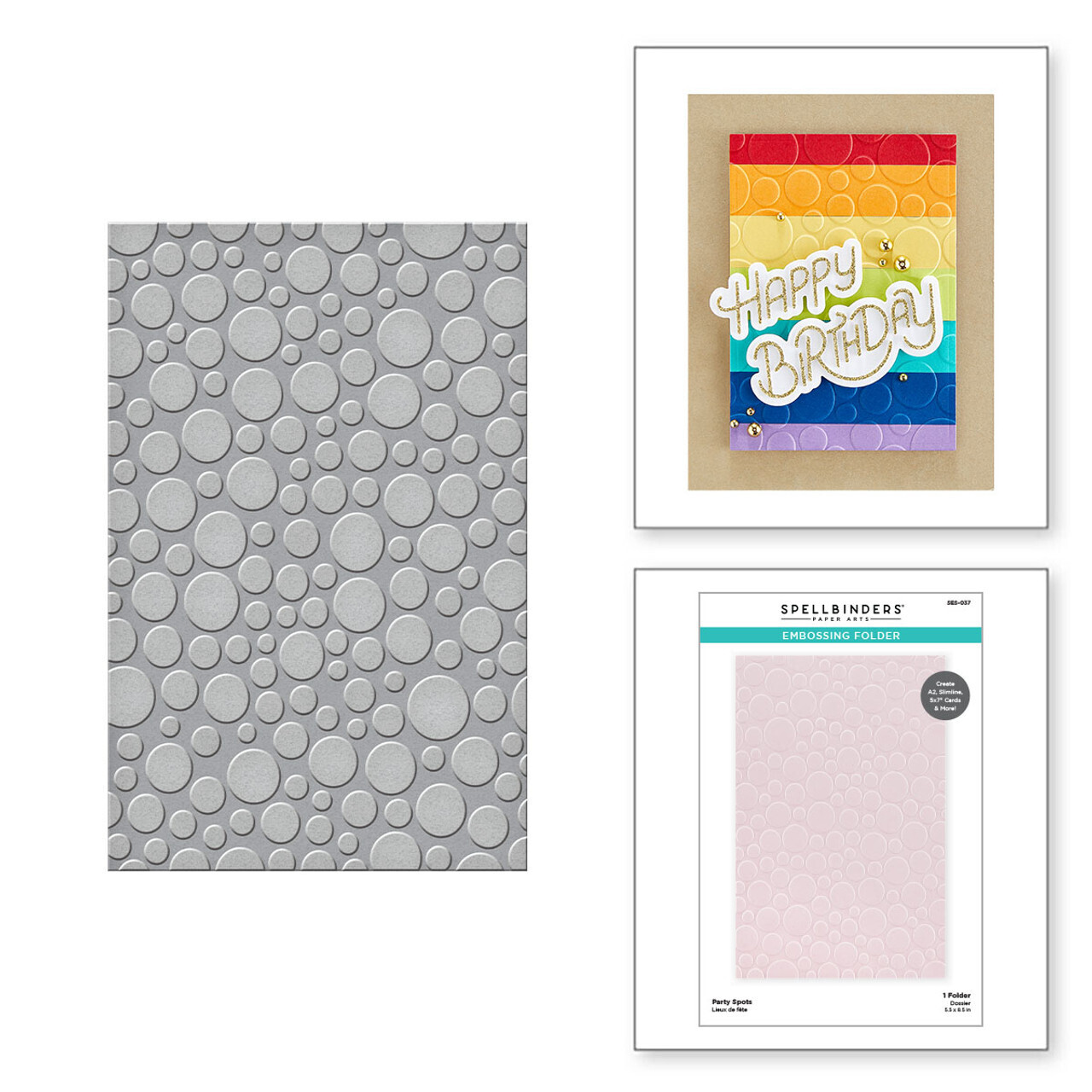 Party Spots Embossing Folder