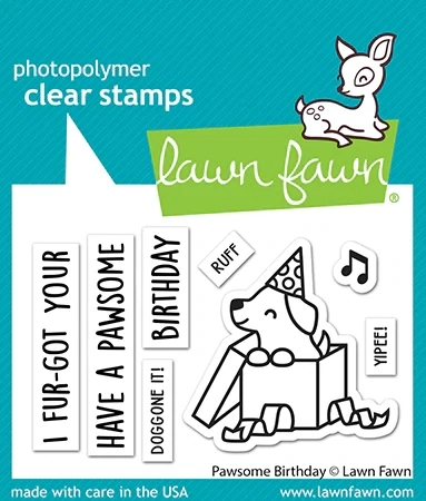 LF Pawsome Birthday stamp