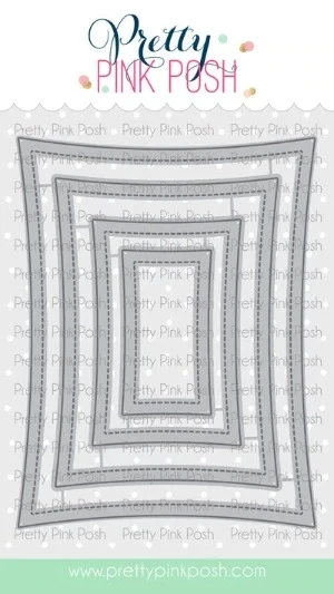 PPP Wonky Stitched Rectangles Die