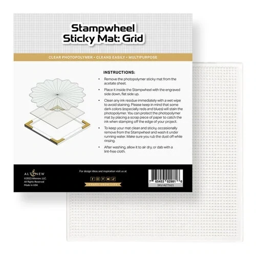 Stampwheel Sticky Mat: Grid