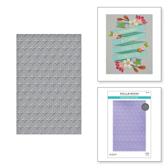 This Plus This Embossing folder