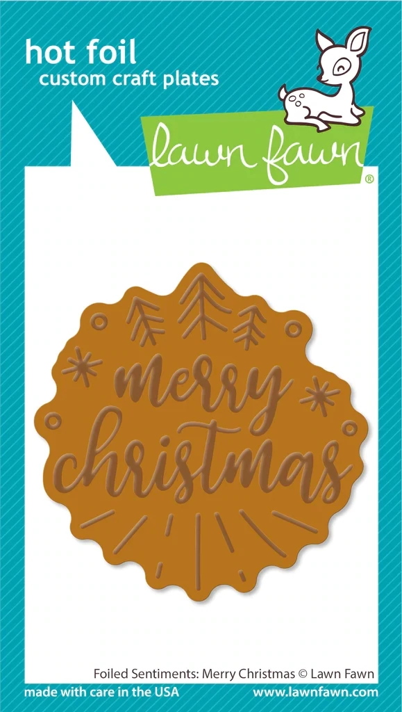 Lf Foiled sentiments: Merry Christmas