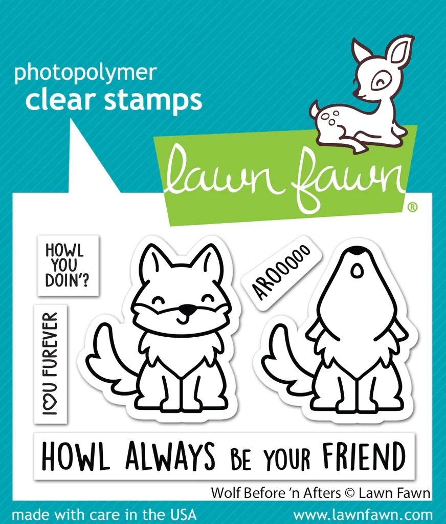 LF Wolf Before &#39;N Afters Stamp