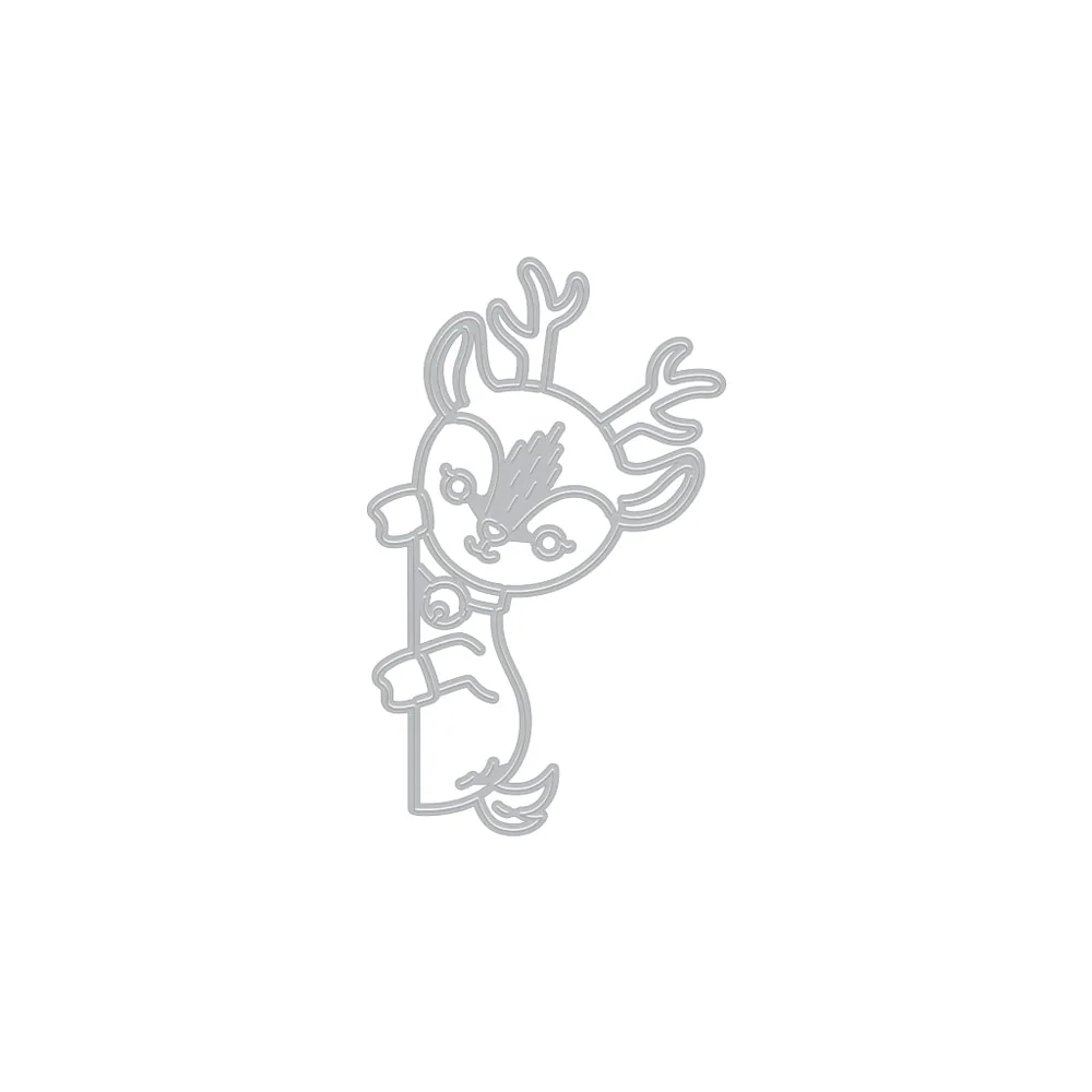 Peeking Reindeer Fancy Die