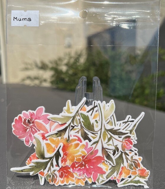 Washi Flowers Mums