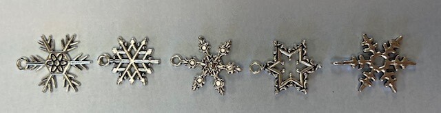 Snowflake Charms (5 per pack)