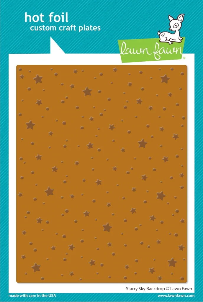 LF Starry Sky Background Hot Foil Plate