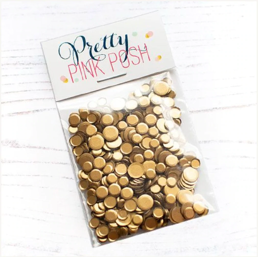 Matte Gold Confetti