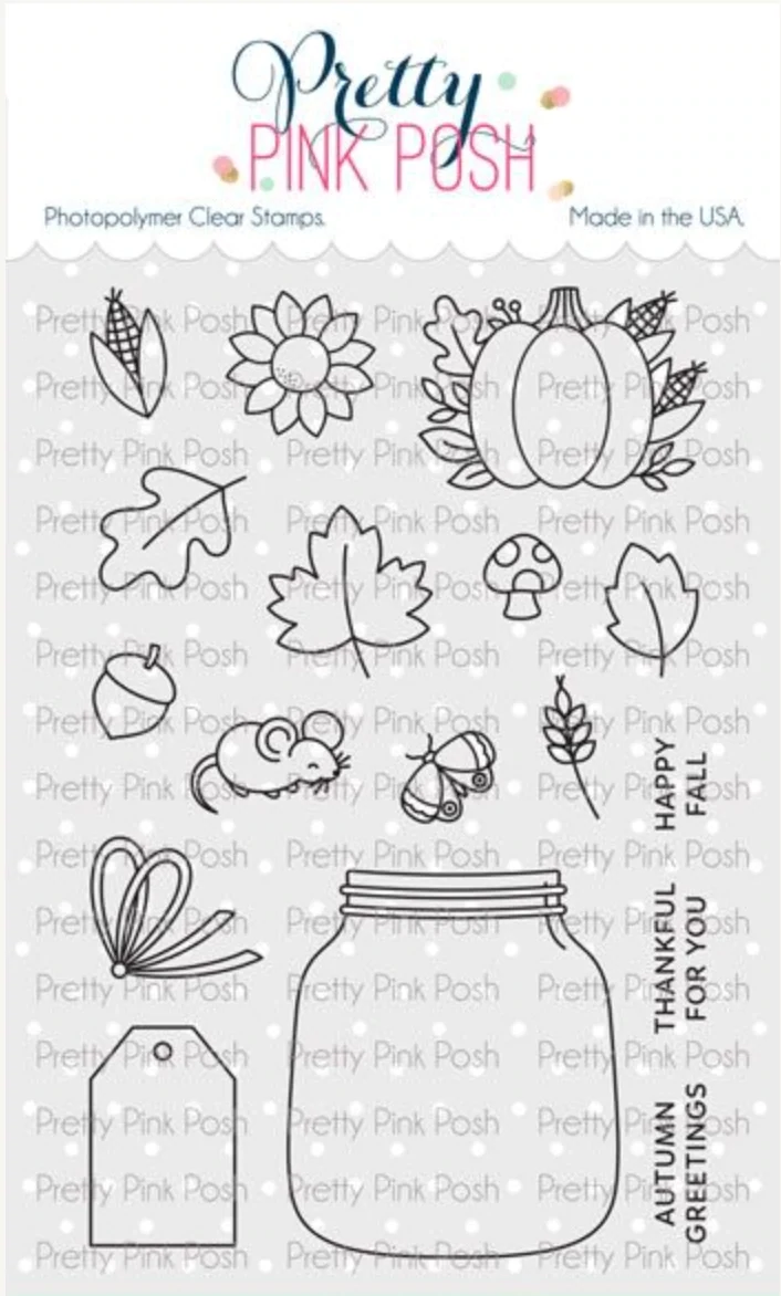 Fall Jar Stamp And Die set