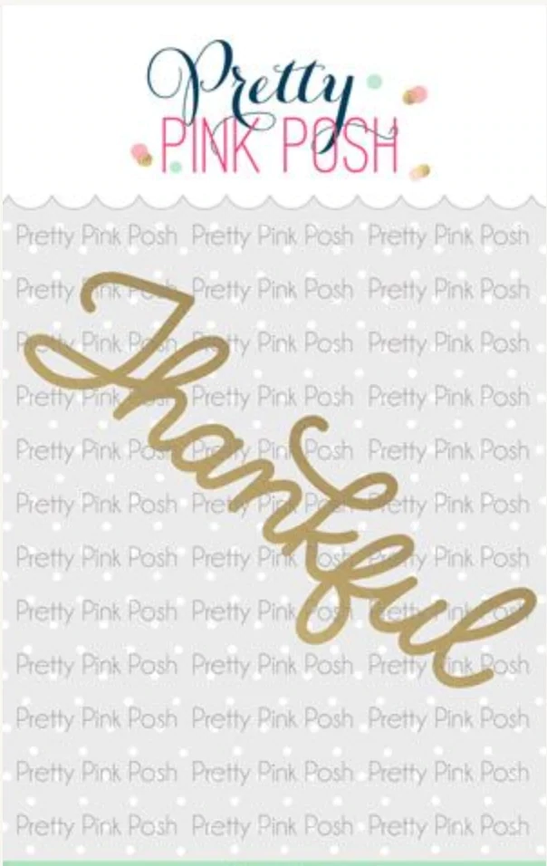 PPP Hot Foil Thankful Script