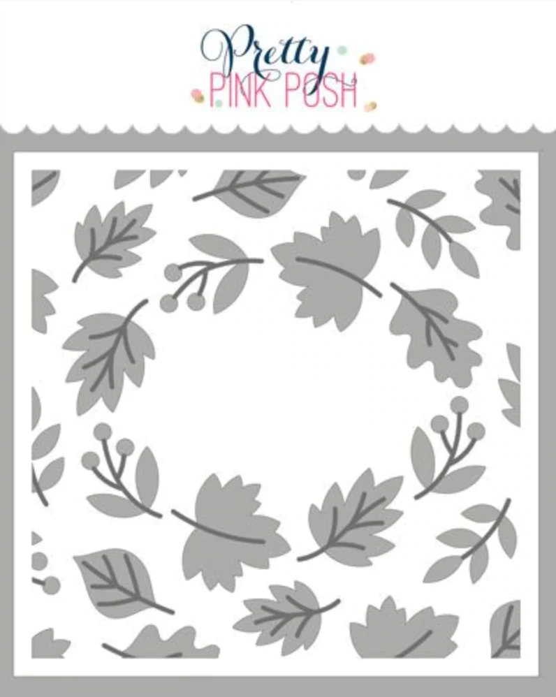 PPP: Layered Fall Wreath Stencil