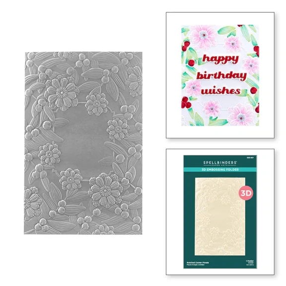 Notched Corner Florals EF