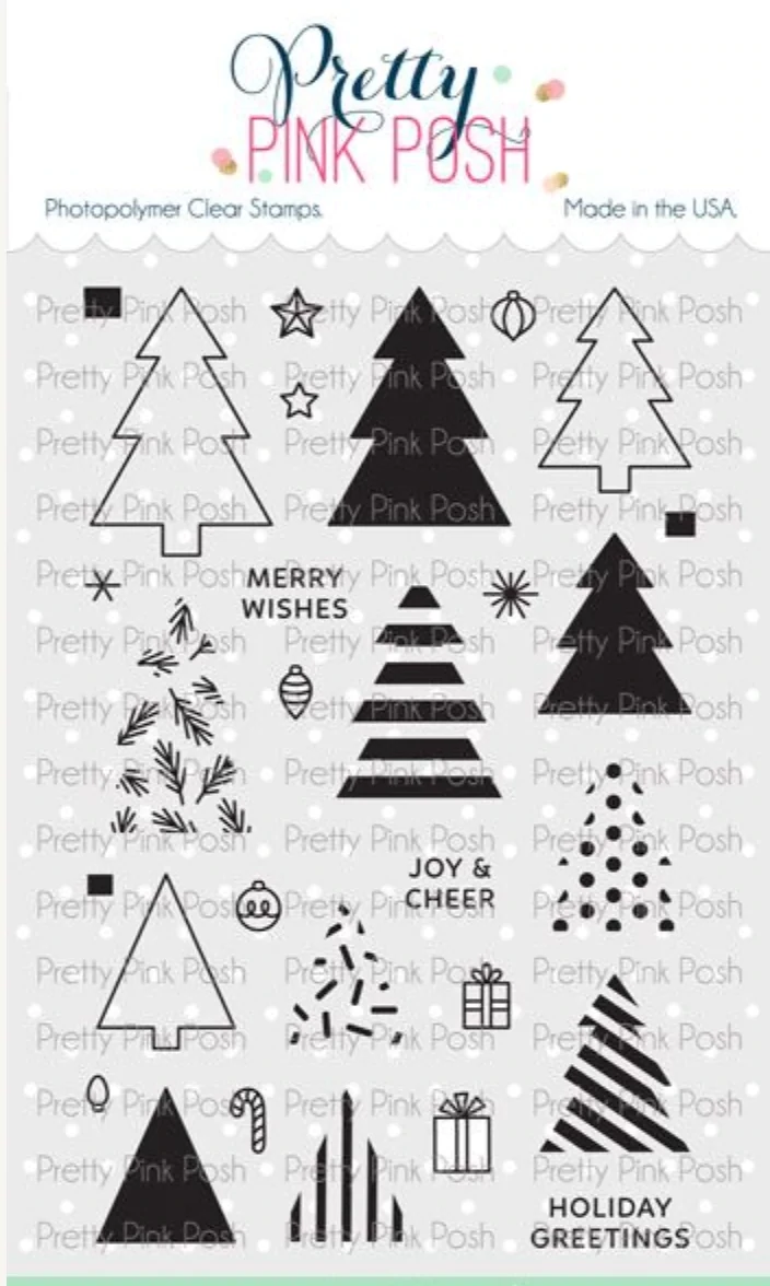 Holiday Trees Stamp And Die Set