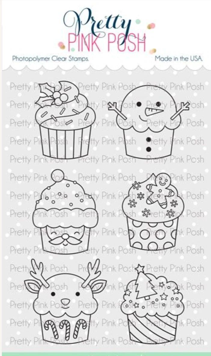 Christmas Cupcakes Stamp And Die Set