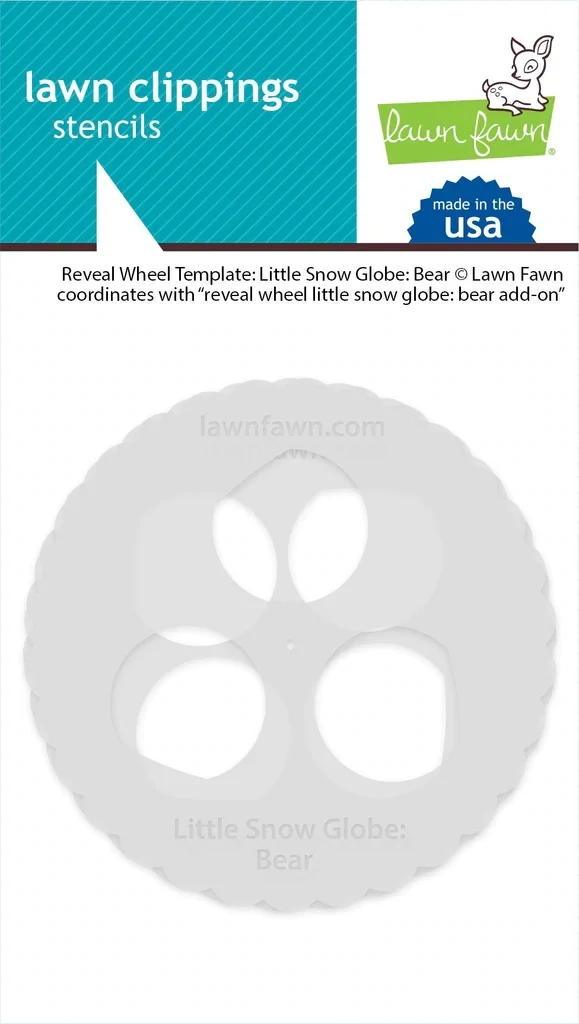 LF Reveal Wheel Template: Little Snow Globe: Bear