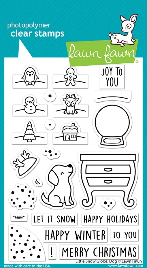 LF Little Snow Globe: Dog Stamp