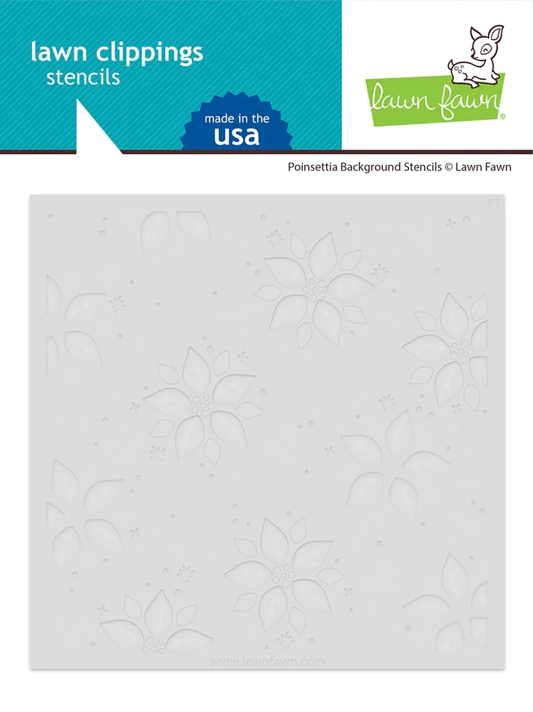 LF Poinsettia Background Stencils