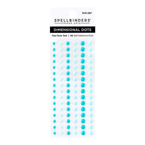 Two Tone Teal Dimensional Dots