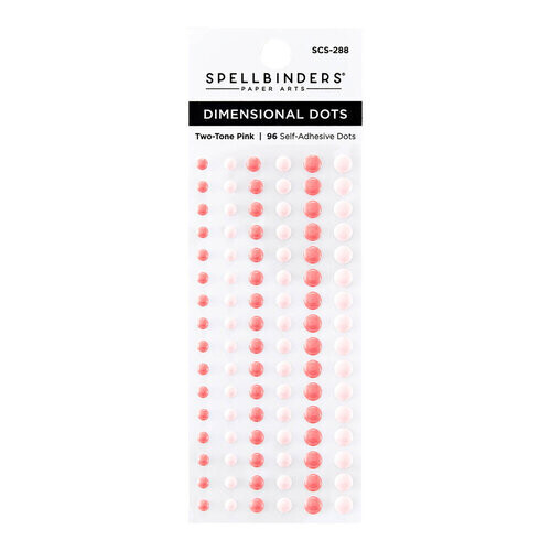 Two Tone Pink Dimensional Dots