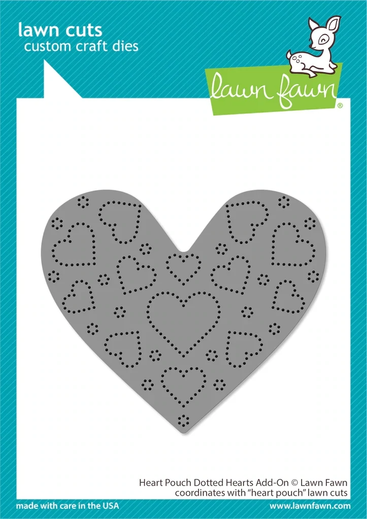 LF Heart Pouch Dotted Hearts Add-on Die