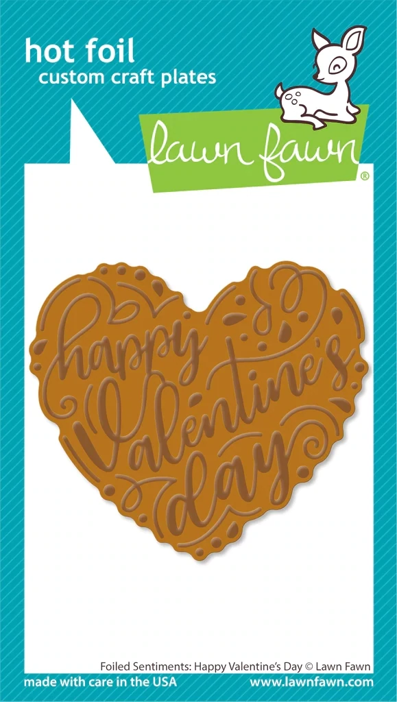 LF Foiled Sentiments Happy Valentine&#39;s Day Hot Foil