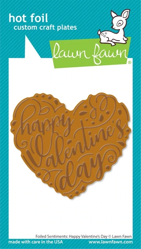 Foiled Sentiments Happy Valentine's Day Hot Foil