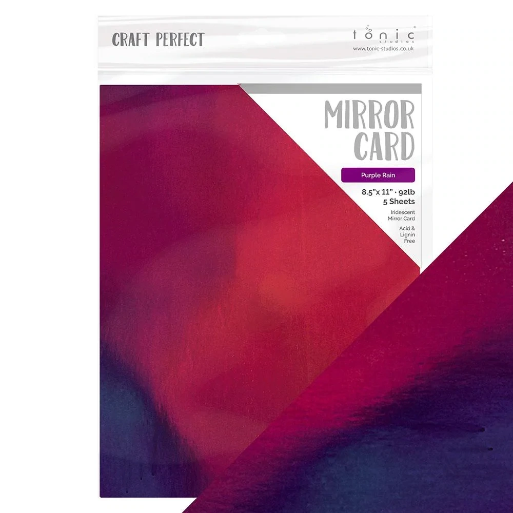 Purple Rain Mirror Cardstock