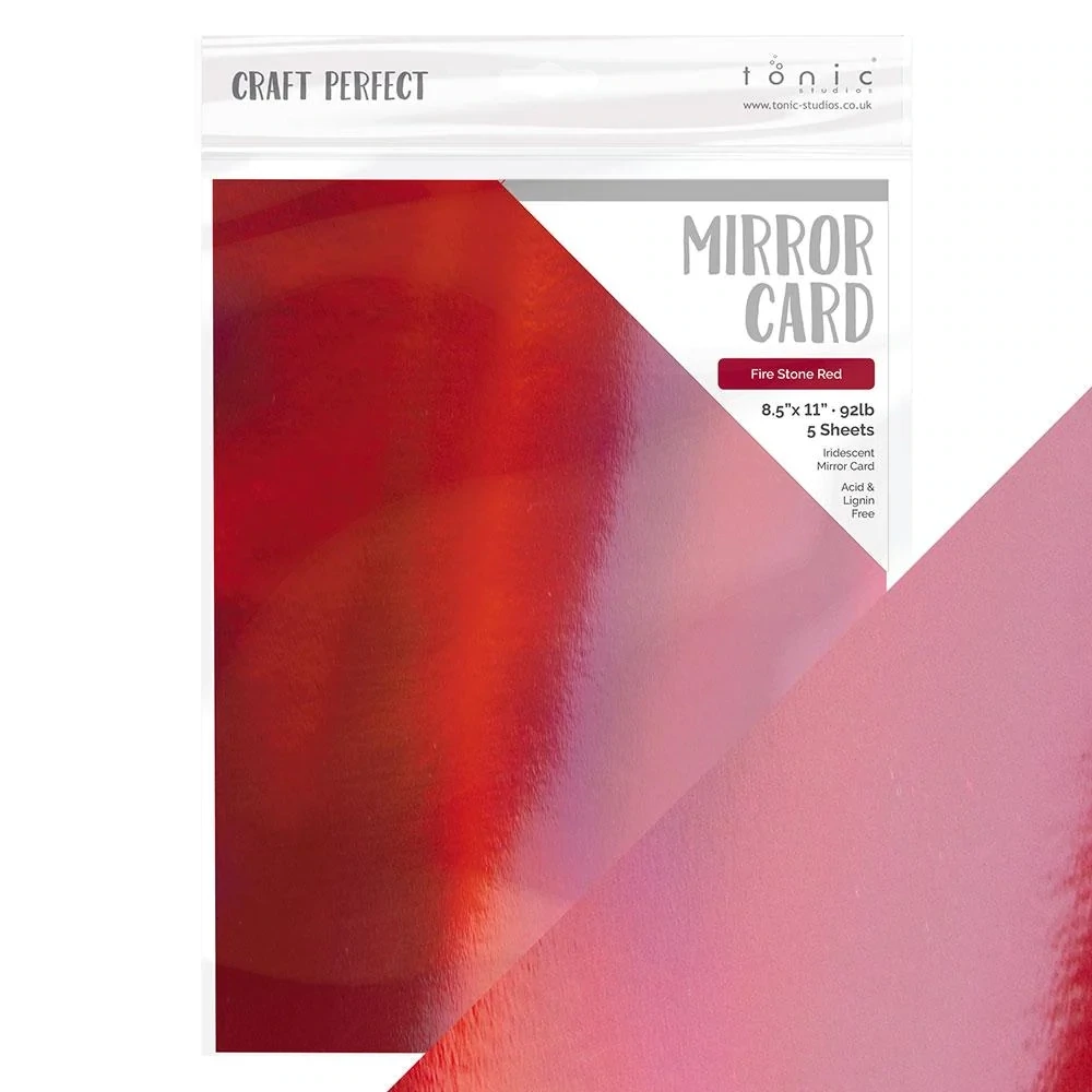 Fire Stone Red Mirror Cardstock