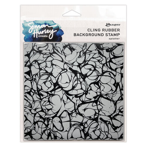 Splatter Cling Rubber Stamp